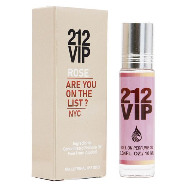 Perfume oil Carolina Herrera 212 VIP Rose For Women roll on parfum oil 10 ml